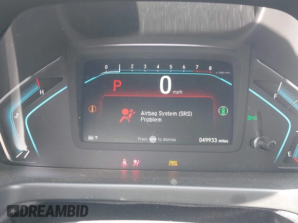 2022 Honda Odyssey Touring with VIN 5FNRL6H89NB008814, listed as a IAAI auction lot 42597738 with 49,933 mi miles and . Bid and sale history available at DreamBid. Image 7.