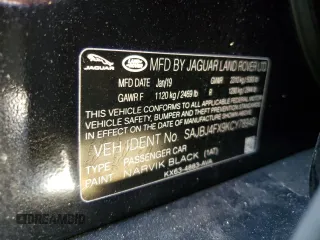 2019 Jaguar XF 25t Premium z VIN SAJBJ4FX9KCY78949, wystawiony jako Copart lot #61766675 z przebiegiem 193 626 mil mil oraz Szkoda całkowita • Salvage title. Historia ofert i sprzedaży dostępna na DreamBid. Obrazek 12.