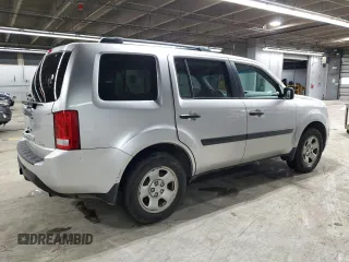 2012 Honda Pilot LX with VIN 5FNYF4H22CB005849, listed as a Copart auction lot 45019035 with 153,675 mi miles and Salvage Title. Bid and sale history available at carsss.com. Image 3.