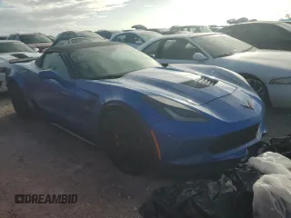 2019 Chevrolet Corvette Grand Sport 2LT with VIN 1G1YY3D77K5122132, listed as a Copart auction lot 75643214 with 0 mi miles and Non Repairable. Bid and sale history available at carsss.com. Image 4.