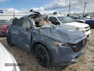 2024 Mazda CX-5 S Carbon Edition with VIN JM3KFBCLXR0465981, listed as a Copart auction lot 48335995 with Not Provided miles and Salvage Title. Bid and sale history available at DreamBid. Image 4.