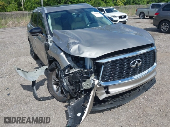 2024 Infiniti QX60 Luxe with VIN 5N1DL1FR6RC343763, listed as a IAAI auction lot 42686502 with 3,791 mi miles and . Bid and sale history available at DreamBid. Image 6.