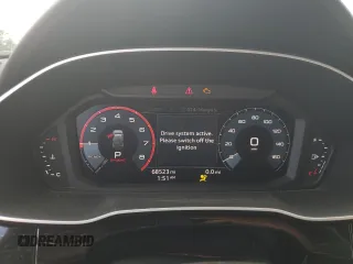 2020 Audi Q3 S line Premium with VIN WA1DECF32L1104309, listed as a Copart auction lot 57162424 with 68,523 mi miles and Salvage title. Bid and sale history available at DreamBid. Image 9.