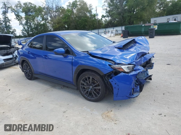 2023 Subaru WRX Premium with VIN JF1VBAH6XP8823907, listed as a Copart auction lot 50963905 with 49,224 mi miles and Salvage Title. Bid and sale history available at DreamBid. Image 4.
