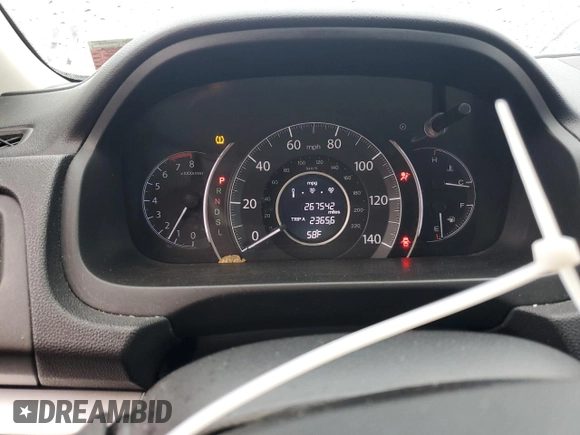 2015 Honda CR-V EX with VIN 2HKRM4H51FH647683, listed as a Copart auction lot 75512454 with 267,542 mi miles and Salvage Title. Bid and sale history available at DreamBid. Image 9.