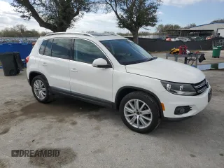 2012 Volkswagen Tiguan S with VIN WVGBV7AXXCW594060, listed as a Copart auction lot 45521095 with 146,035 mi miles and Salvage Title. Bid and sale history available at DreamBid. Image 4.