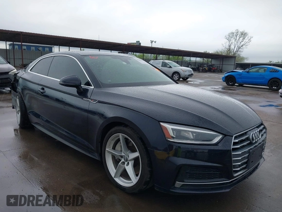 2018 Audi A5 Premium Plus with VIN WAUTNAF56JA049039, listed as a IAAI auction lot 41868983 with 81,551 mi miles and . Bid and sale history available at DreamBid. Image 1.