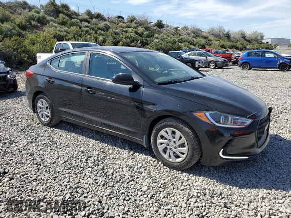 2017 Hyundai Elantra SE with VIN KMHD74LF0HU422144, listed as a Copart auction lot 58440525 with 71,691 mi miles and Salvage title. Bid and sale history available at DreamBid. Image 4.