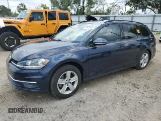 2018 Volkswagen Golf SportWagen S with VIN 3VWD17AU2JM767482, listed as a Copart auction lot 75021074 with 34,476 mi miles and Non Repairable. Bid and sale history available at carsss.com. Image 1.