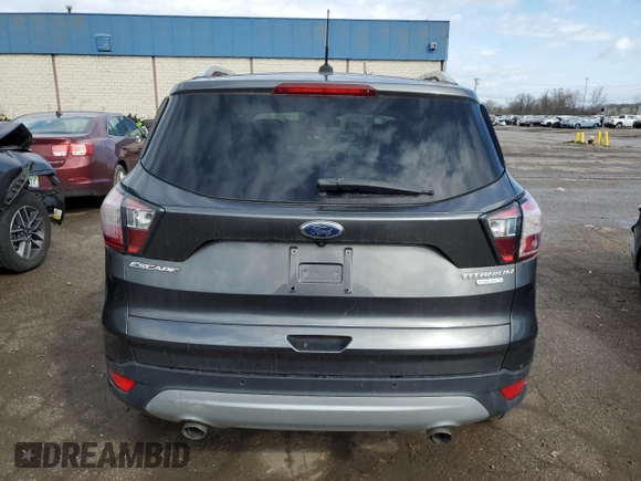 2017 Ford Escape Titanium with VIN 1FMCU0JD5HUA12471, listed as a Copart auction lot 53928975 with 96,616 mi miles and Clean Title. Bid and sale history available at carsss.com. Image 6.