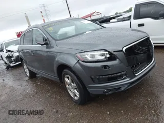 2014 Audi Q7 Premium Plus with VIN WA1LGAFE4ED012065, listed as a IAAI auction lot 42252106 with 98,804 mi miles and . Bid and sale history available at DreamBid. Image 1.