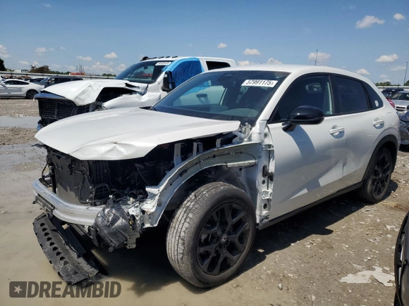 2024 Honda HR-V Sport with VIN 3CZRZ2H54RM734279, listed as a Copart auction lot 57991175 with 18,705 mi miles and Salvage title. Bid and sale history available at DreamBid. Image 1.
