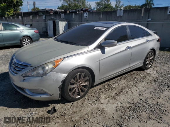 2013 Hyundai Sonata Limited with VIN 5NPEC4AC3DH726943, listed as a Copart auction lot 43022065 with 140,965 mi miles and Salvage Title. Bid and sale history available at DreamBid. Image 1.