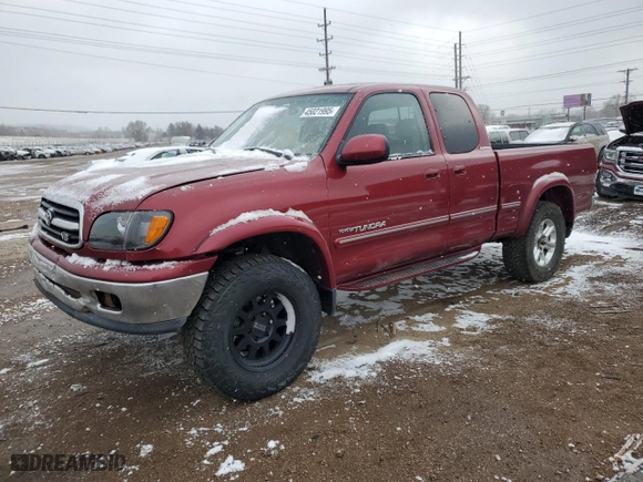 2000 Toyota Tundra Limited with VIN 5TBBT481XYS118644, listed as a Copart auction lot 45021995 with 90,901 mi miles and Salvage Title. Bid and sale history available at carsss.com. Image 1.
