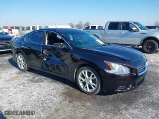 2013 Nissan Maxima 3.5 S with VIN 1N4AA5AP6DC818420, listed as a IAAI auction lot 41261201 with 86,330 mi miles. Bid and sale history available at carsss.com. Image 1.