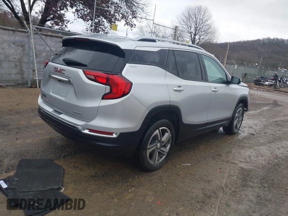 2021 GMC Terrain SLT with VIN 3GKALVEV2ML332953, listed as a IAAI auction lot 41112119 with 84,344 mi miles and . Bid and sale history available at carsss.com. Image 4.