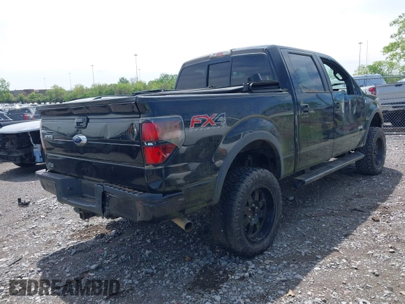 2012 Ford F-150 XL with VIN 1FTFW1ET5CFA41694, listed as a IAAI auction lot 42100124 with 136,416 mi miles. Bid and sale history available at carsss.com. Image 4.