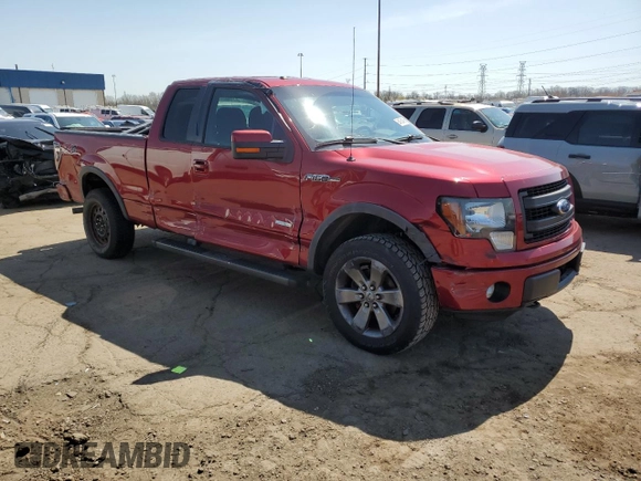2013 Ford F-150 XL with VIN 1FTFX1ET8DFB07444, listed as a Copart auction lot 54358495 with 102,629 mi miles and Clean Title. Bid and sale history available at carsss.com. Image 4.