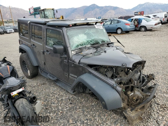 2018 Jeep Wrangler JK Unlimited Sport S with VIN 1C4HJWDG9JL874129, listed as a Copart auction lot 78923644 with 0 mi miles and Salvage Title. Bid and sale history available at carsss.com. Image 4.