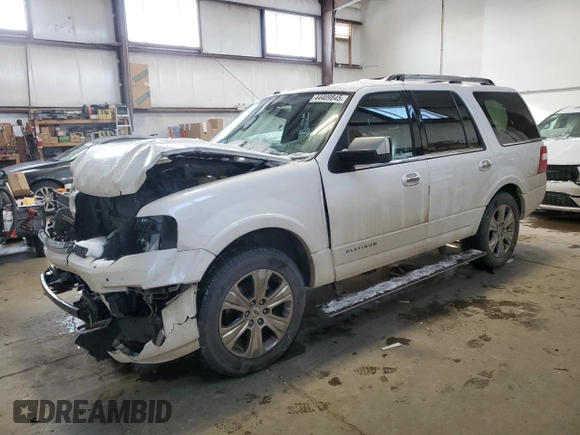 2016 Ford Expedition Platinum with VIN 1FMJU1MT5GEF47373, listed as a Copart auction lot 44409845 with 188,044 mi miles and Salvage title. Bid and sale history available at DreamBid. Image 1.