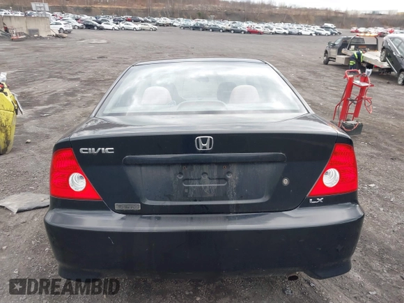2005 Honda Civic Cpe LX with VIN 1HGEM22585L054068, listed as a IAAI auction lot 41961971 with 108,941 mi miles. Bid and sale history available at carsss.com. Image 16.