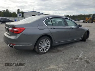 2018 BMW 7 Series 740e xDrive iPerformance with VIN WBA7J2C51JG938383, listed as a Copart auction lot 74255964 with 0 mi miles and Salvage Title. Bid and sale history available at carsss.com. Image 3.