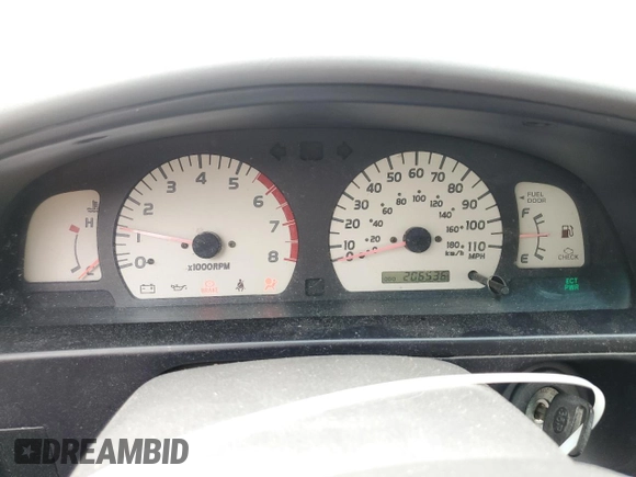 2001 Toyota Tacoma PreRunner with VIN 5TENM92N21Z783248, listed as a Copart auction lot 52572235 with 206,536 mi miles and Salvage title. Bid and sale history available at DreamBid. Image 9.