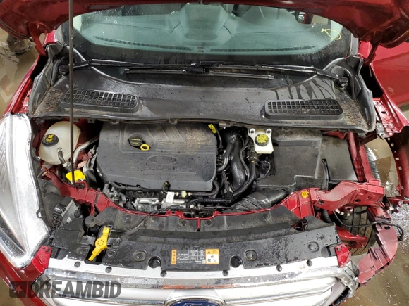 2017 Ford Escape Titanium with VIN 1FMCU0JD0HUE13538, listed as a Copart auction lot 49396125 with 36,733 mi miles and Salvage Title. Bid and sale history available at carsss.com. Image 11.