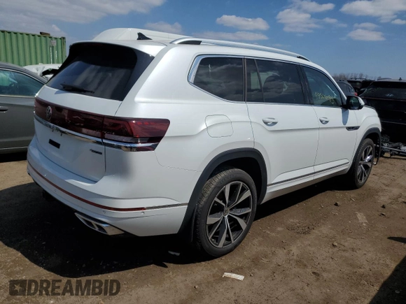 2024 Volkswagen Atlas SEL Premium R-Line z VIN 1V2FR2CA5RC541216, wystawiony jako Copart lot #52562725 z przebiegiem 14 709 mil mil oraz Szkoda całkowita • Salvage title. Historia ofert i sprzedaży dostępna na DreamBid. Obrazek 3.