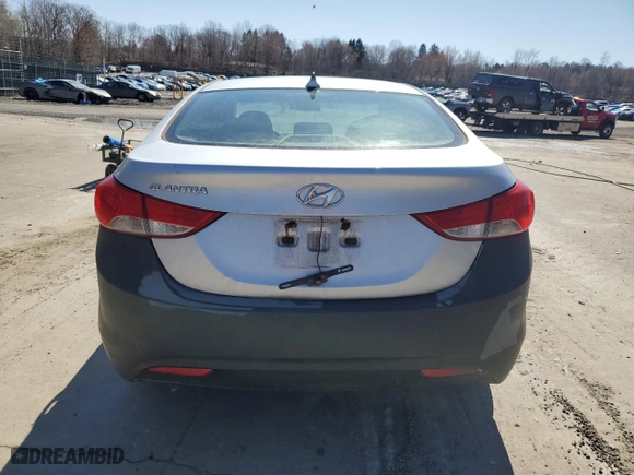 2013 Hyundai Elantra GLS PZEV with VIN 5NPDH4AE9DH261714, listed as a Copart auction lot 52478565 with 308,657 mi miles and Salvage Title. Bid and sale history available at carsss.com. Image 6.