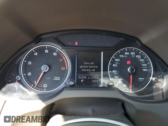 2013 Audi Q5 Premium with VIN WA1CFAFP3DA018072, listed as a Copart auction lot 44591845 with 82,286 mi miles and Clean Title. Bid and sale history available at carsss.com. Image 9.