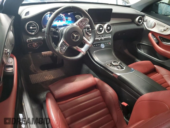 2021 Mercedes-Benz C 43 AMG with VIN W1KWJ6EB2MG049613, listed as a Copart auction lot 79766743 with 29,846 mi miles and . Bid and sale history available at DreamBid. Image 8.