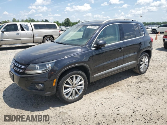 2012 Volkswagen Tiguan SEL with VIN WVGAV7AX2CW605399, listed as a Copart auction lot 55201935 with 128,527 mi miles and Clean Title. Bid and sale history available at DreamBid. Image 1.