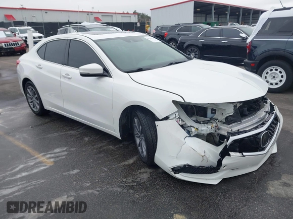 2020 Acura TLX with VIN 19UUB1F39LA003045, listed as a IAAI auction lot 41508499 with 83,326 mi miles. Bid and sale history available at carsss.com. Image 1.