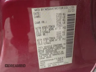 2016 Nissan Frontier SV z VIN 1N6AD0ER4GN719441, wystawiony jako IAAI lot #42382093 z przebiegiem 84 209 mil mil oraz . Historia ofert i sprzedaży dostępna na DreamBid. Obrazek 9.