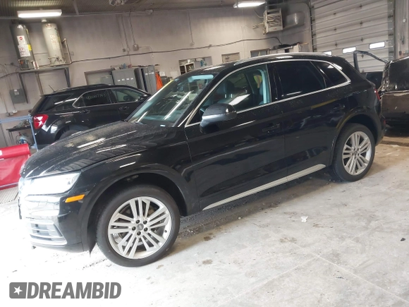 2018 Audi Q5 Premium Plus with VIN WA1BNAFY2J2201427, listed as a IAAI auction lot 42009685 with 75,465 mi miles. Bid and sale history available at carsss.com. Image 17.