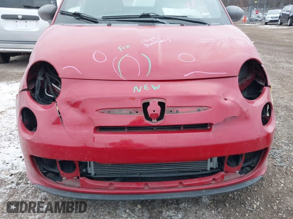 2013 FIAT 500 Abarth with VIN 3C3CFFJHXDT639261, listed as a IAAI auction lot 41360403 with 42,769 mi miles. Bid and sale history available at carsss.com. Image 6.
