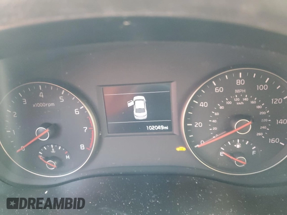 2017 Kia Cadenza Premium with VIN KNALB4J17H5073187, listed as a Copart auction lot 76198994 with 102,049 mi miles and Salvage Title. Bid and sale history available at carsss.com. Image 9.