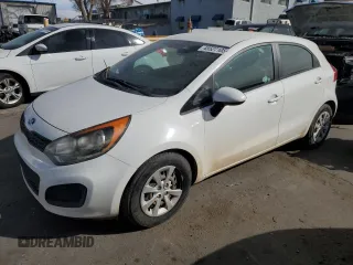 2015 Kia Rio LX with VIN KNADM5A3XF6515425, listed as a Copart auction lot 45527105 with 110,255 mi miles and Clean Title. Bid and sale history available at carsss.com. Image 1.