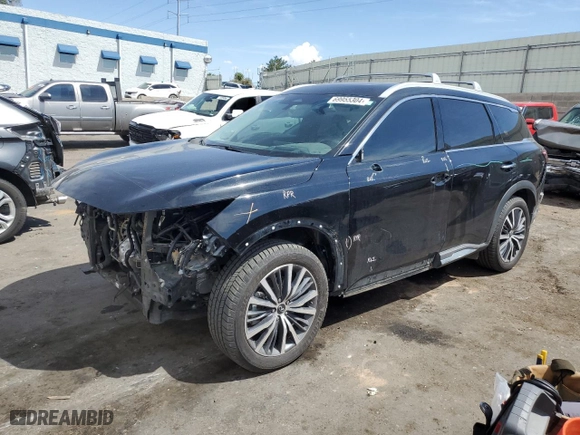 2022 Infiniti QX60 SENSORY with VIN 5N1DL1GSXNC335550, listed as a Copart auction lot 69955304 with 39,404 mi miles and Salvage Title. Bid and sale history available at carsss.com. Image 1.