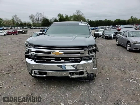 2019 Chevrolet Silverado 1500 LTZ with VIN 3GCUYGED7KG146635, listed as a Copart auction lot 52259085 with 91,830 mi miles and Salvage Title. Bid and sale history available at DreamBid. Image 10.