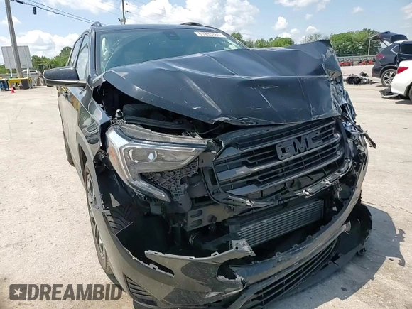 2020 GMC Terrain SLE with VIN 3GKALMEV9LL296364, listed as a Copart auction lot 61935365 with 146,551 mi miles and Salvage title. Bid and sale history available at DreamBid. Image 14.