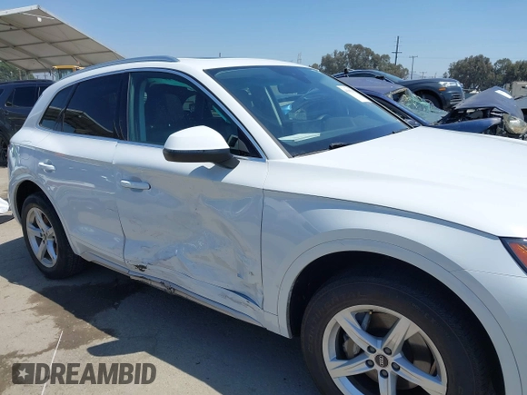 2023 Audi Q5 Premium with VIN WA1ABAFY6P2165402, listed as a IAAI auction lot 41969291 with 33,540 mi miles and . Bid and sale history available at DreamBid. Image 6.