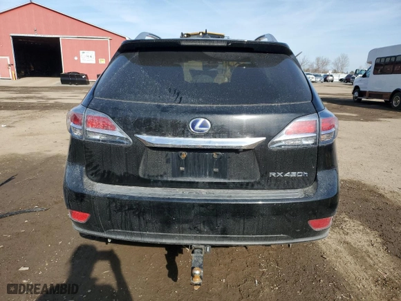 2013 Lexus RX 450h with VIN JTJBC1BAXD2052545, listed as a Copart auction lot 48685015 with 171,680 mi miles and Salvage Title. Bid and sale history available at carsss.com. Image 6.