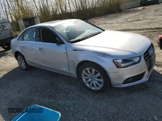 2013 Audi A4 Premium with VIN WAUBFAFL4DA159793, listed as a Copart auction lot 51822465 with 58,807 mi miles and Salvage Title. Bid and sale history available at carsss.com. Image 4.