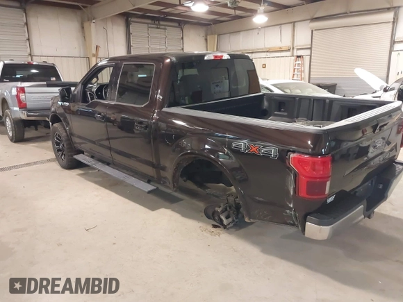 2020 Ford F-150 XL with VIN 1FTEW1E59LFA21655, listed as a IAAI auction lot 41509827 with 107,918 mi miles. Bid and sale history available at carsss.com. Image 3.