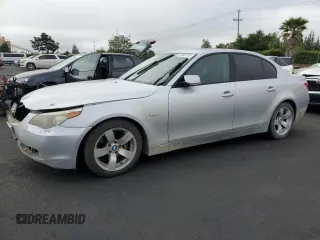 2005 BMW 5 Series 525i with VIN WBANA53505B855975, listed as a Copart auction lot 53685125 with 158,860 mi miles and Salvage title. Bid and sale history available at DreamBid. Image 1.