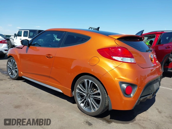 2016 Hyundai Veloster Turbo with VIN KMHTC6AE6GU258636, listed as a IAAI auction lot 42228564 with 92,058 mi miles and . Bid and sale history available at DreamBid. Image 3.