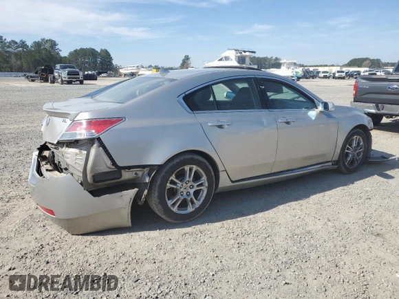2010 Acura TL Tech with VIN 19UUA8F58AA004987, listed as a Copart auction lot 49766295 with 0 mi miles and Salvage Title. Bid and sale history available at carsss.com. Image 3.