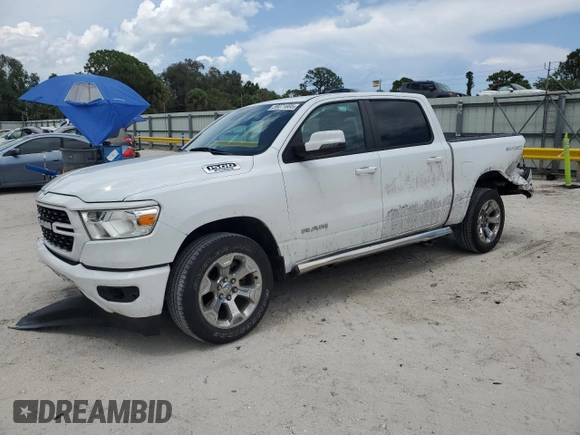 2023 Ram 1500 Big Horn with VIN 1C6RRFFG1PN526064, listed as a Copart auction lot 59071885 with 24,440 mi miles and Non repairable. Bid and sale history available at DreamBid. Image 1.
